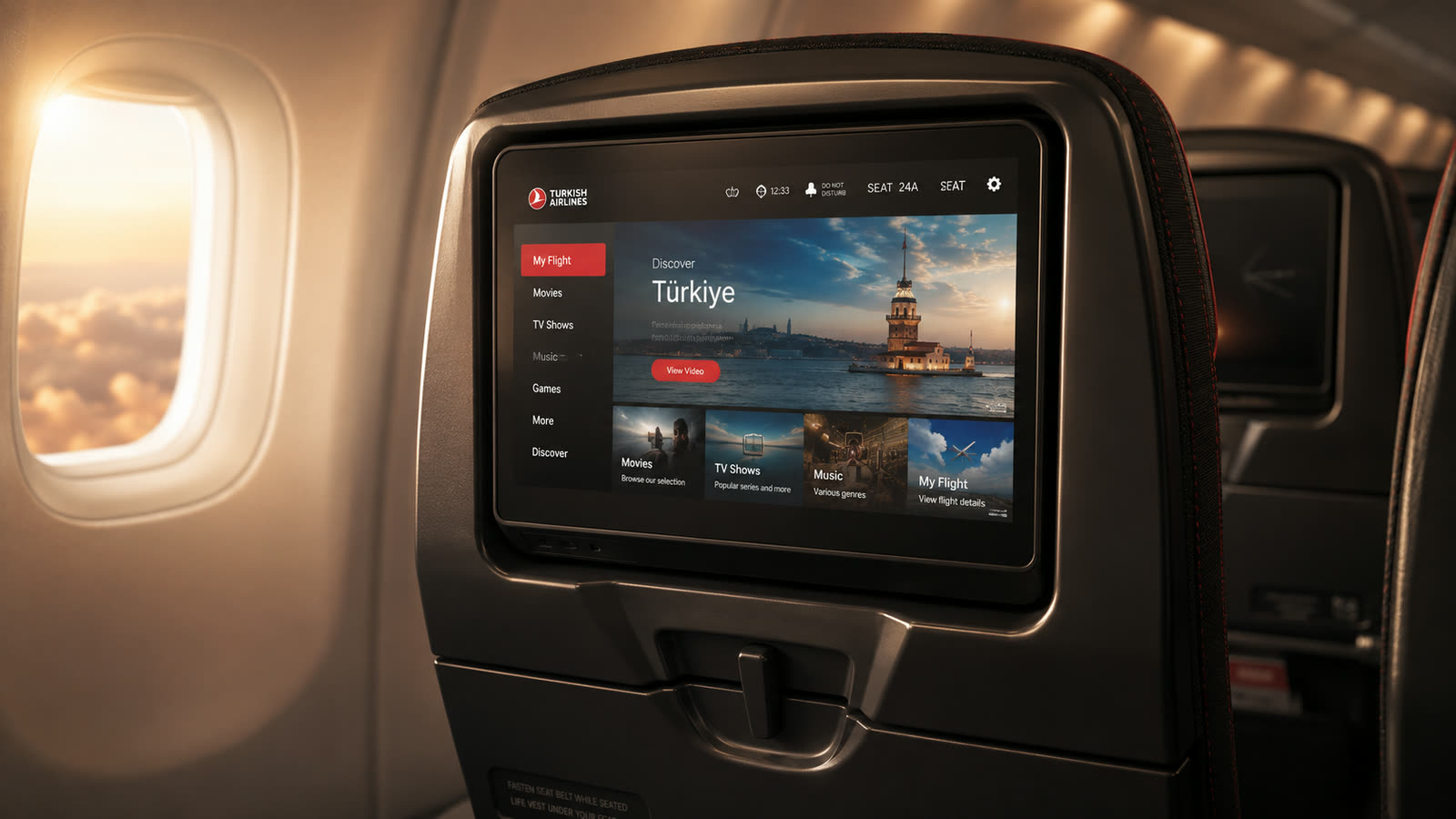 Seatback entertainment screen