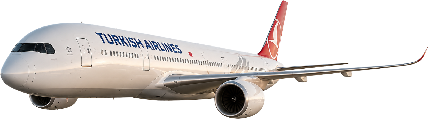 Turkish Airlines aircraft in flight